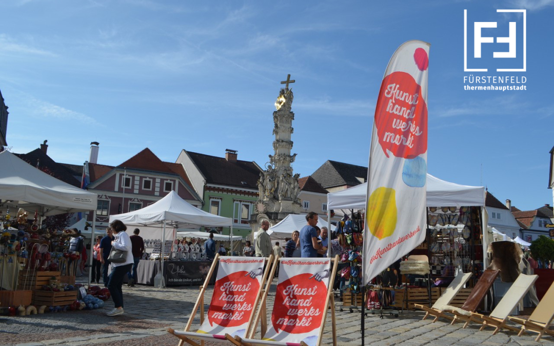„Kleine Städte – Große Momente“: 1. Kunsthandwerksmarkt in Fürstenfeld vom 13. bis 15. Mai 2022