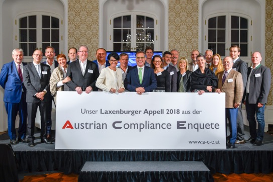 Austrian Compliance Enquete 2018: Österreichische Eventbranche formuliert Laxenburger Appell