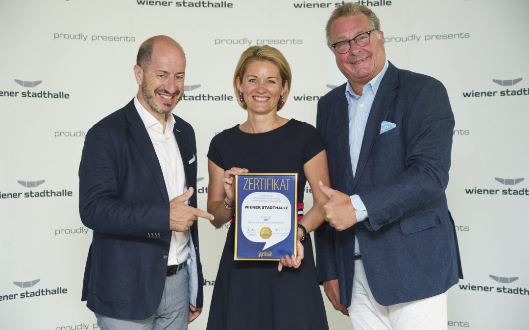 Wiener Stadthalle mit renommiertem „Marken-Oscar“ ausgezeichnet